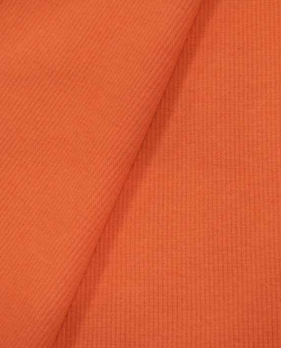 Трикотаж Рибана 3112 цвет оранжевый картинка 1