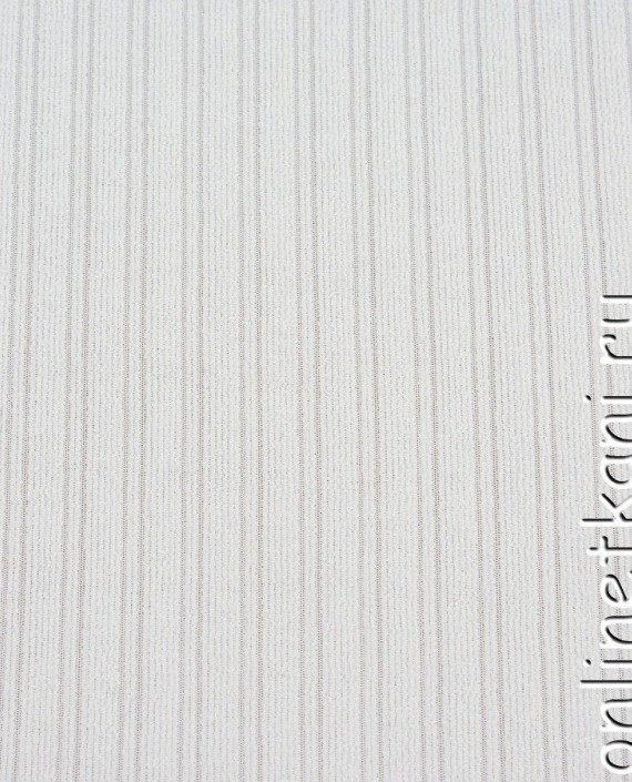 Ткань Трикотаж 0171 цвет белый в полоску картинка