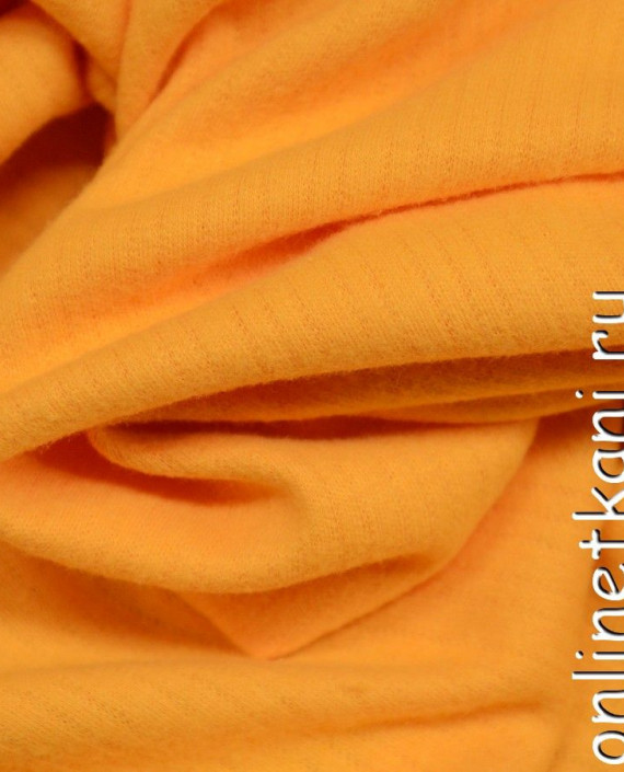 Ткань Трикотаж 0183 цвет оранжевый в полоску картинка 1