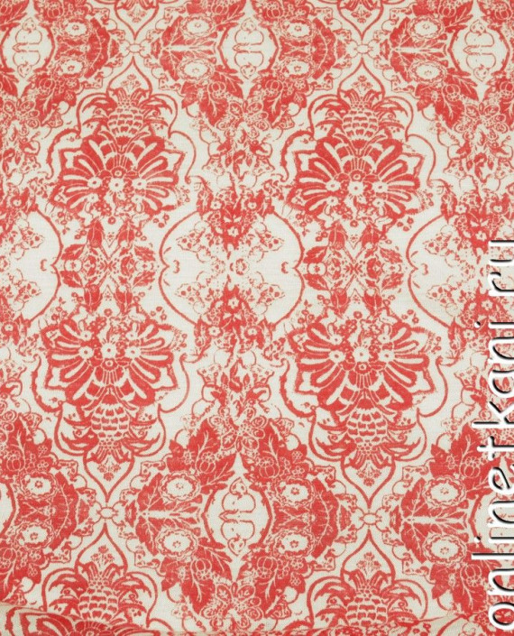 Ткань Трикотаж 0065 цвет красный абстрактный картинка