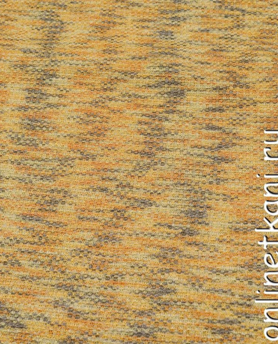 Ткань Трикотаж Вязаный 0364 цвет оранжевый абстрактный картинка 2