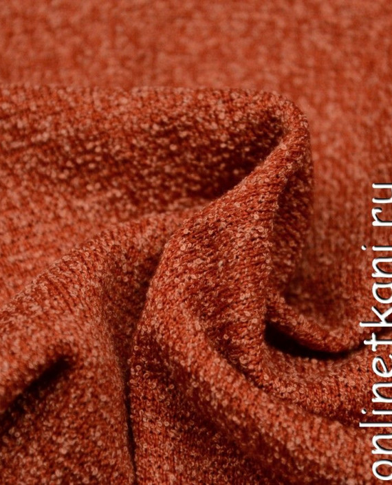 Ткань Трикотаж Вязаный 0369 цвет оранжевый картинка 1