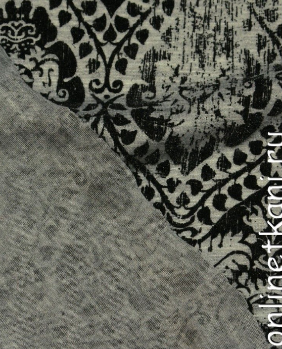 Ткань Трикотаж 0376 цвет серый абстрактный картинка 2
