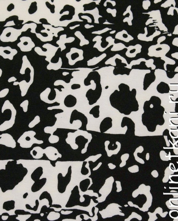 Ткань Трикотаж 0378 цвет черный леопардовый картинка