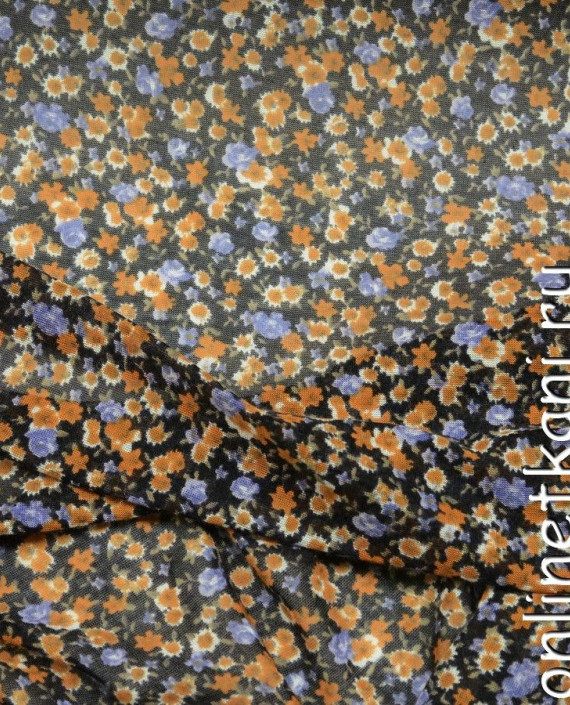 Ткань Трикотаж 0399 цвет разноцветный цветочный картинка 1