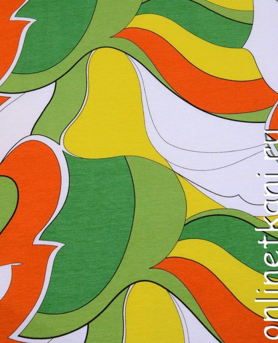 Ткань Трикотаж 0430 цвет разноцветный абстрактный картинка