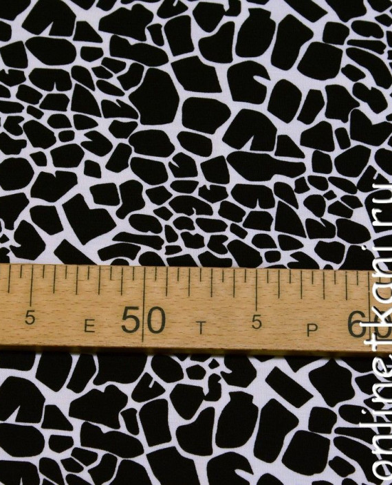 Ткань Трикотаж 0435 цвет черный леопардовый картинка 2
