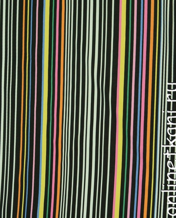 Ткань Трикотаж "Яркий спектр" 0526 цвет разноцветный в полоску картинка