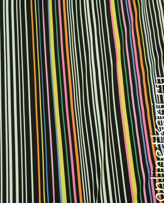 Ткань Трикотаж "Яркий спектр" 0526 цвет разноцветный в полоску картинка 1