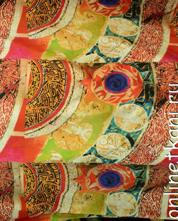 Ткань Трикотаж Принт 0549 цвет разноцветный абстрактный картинка