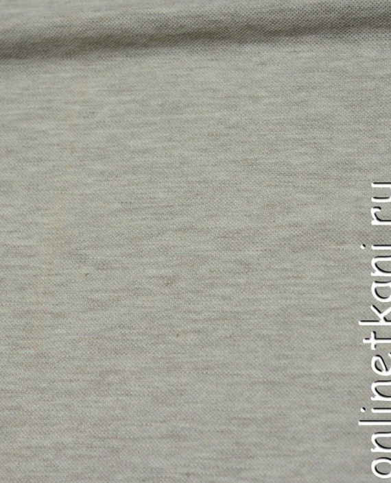 Ткань Трикотаж Пике 0550 цвет серый меланж картинка