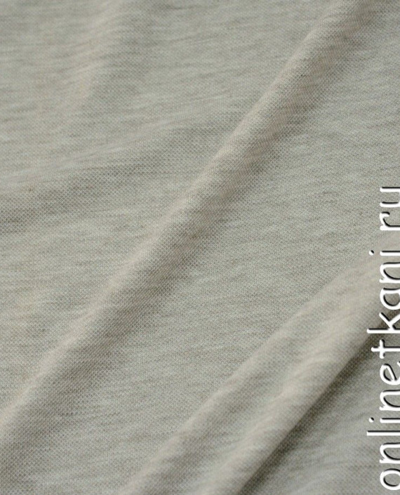 Ткань Трикотаж Пике 0550 цвет серый меланж картинка 1