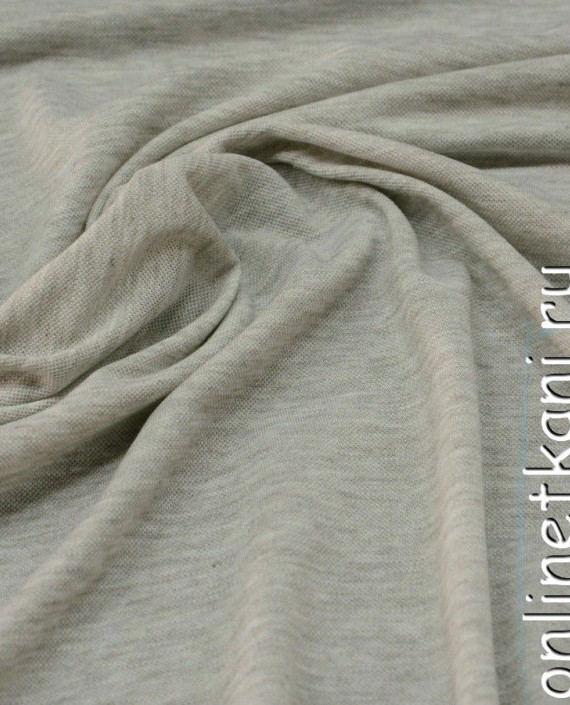 Ткань Трикотаж Пике 0550 цвет серый меланж картинка 2