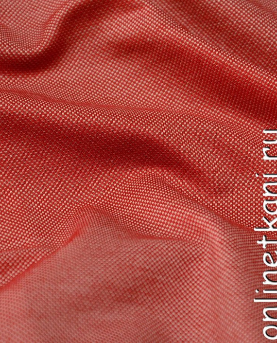 Ткань Трикотаж Пике 0555 цвет красный картинка