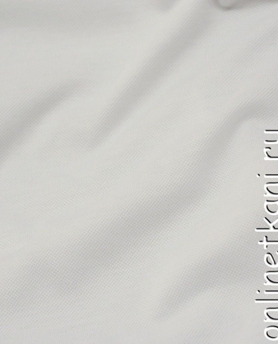 Ткань Трикотаж Пике 0556 цвет белый картинка 1