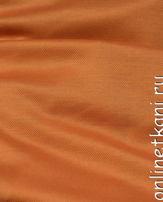 Ткань Трикотаж Пике 0569 цвет оранжевый картинка 1