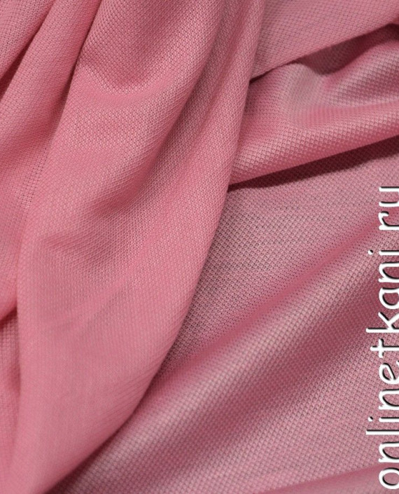 Ткань Трикотаж Пике 0571 цвет розовый картинка 2