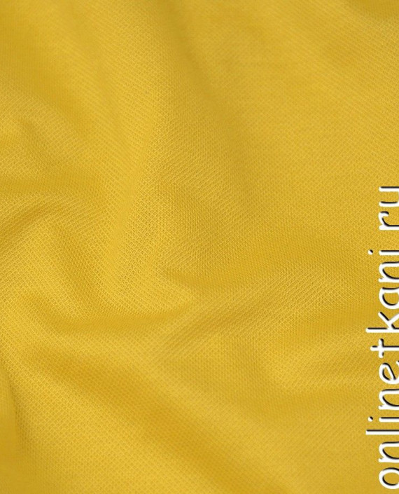Ткань Трикотаж Пике 0574 цвет желтый картинка