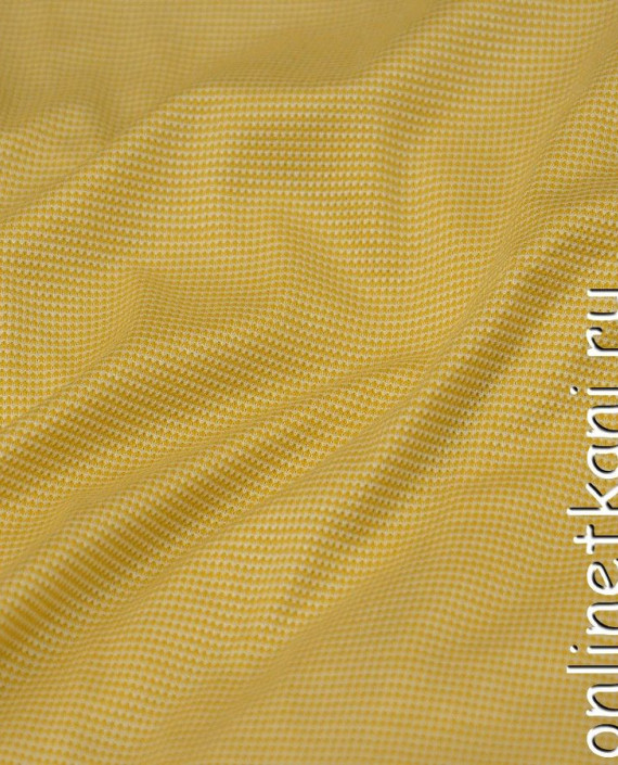 Ткань Трикотаж Пике 0580 цвет желтый картинка