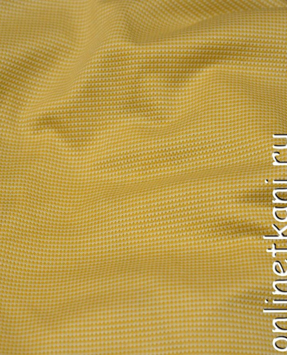 Ткань Трикотаж Пике 0580 цвет желтый картинка 2