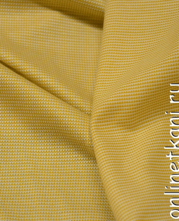 Ткань Трикотаж Пике 0580 цвет желтый картинка 1