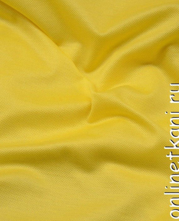 Ткань Трикотаж Пике 0597 цвет желтый картинка
