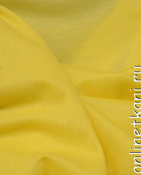 Ткань Трикотаж Пике 0597 цвет желтый картинка 1