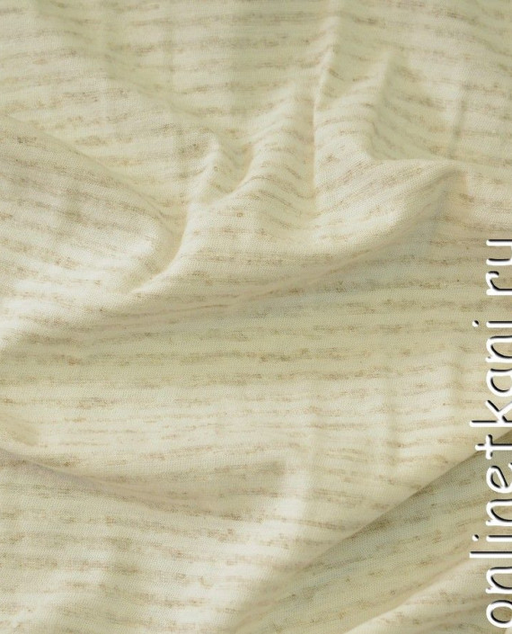 Ткань Трикотаж "Айдоне" 0617 цвет бежевый в полоску картинка