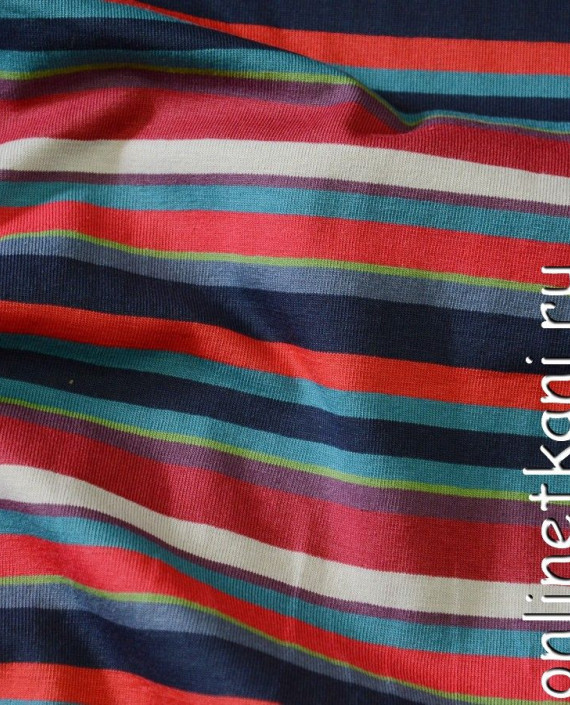 Ткань Трикотаж Чулок "Аббазанта" 0639 цвет разноцветный в полоску картинка