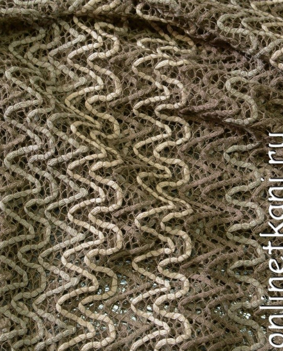 Ткань Трикотаж "Сиракуза" 0642 цвет бежевый абстрактный картинка