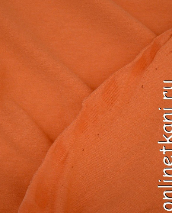 Хлопковый трикотаж оранжевого цвета картинка 1