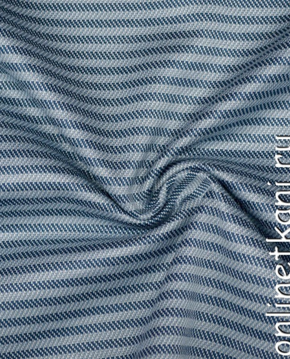 Ткань Трикотаж 0903 цвет синий в полоску картинка