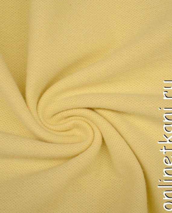 Ткань Трикотаж Пике 0937 цвет желтый картинка
