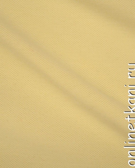 Ткань Трикотаж Пике 0937 цвет желтый картинка 2