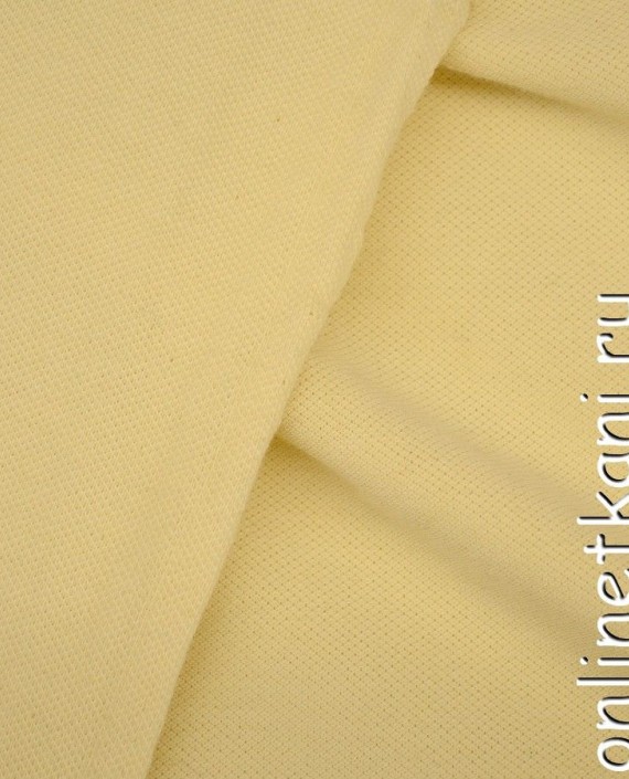Ткань Трикотаж Пике 0937 цвет желтый картинка 1