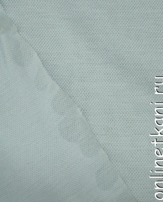 Ткань Трикотаж Пике 0938 цвет голубой картинка 2