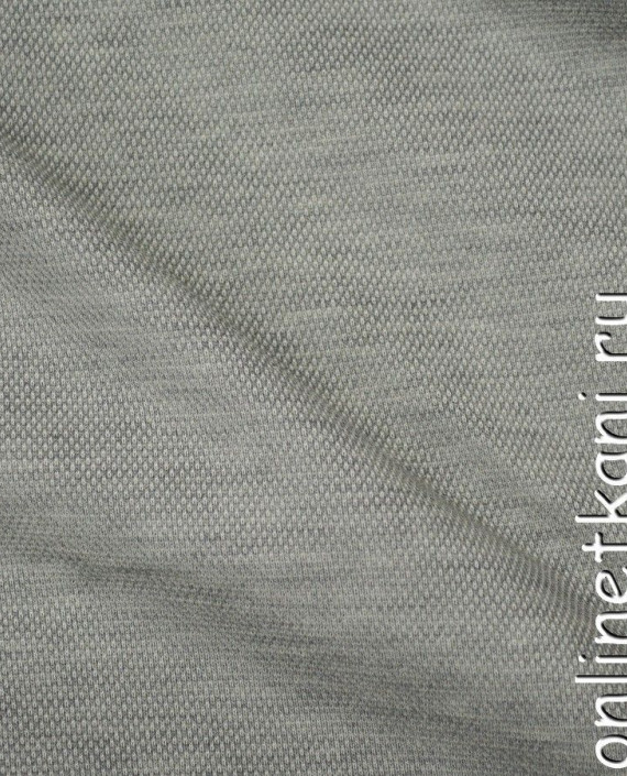 Ткань Трикотаж Пике 0942 цвет серый картинка 2