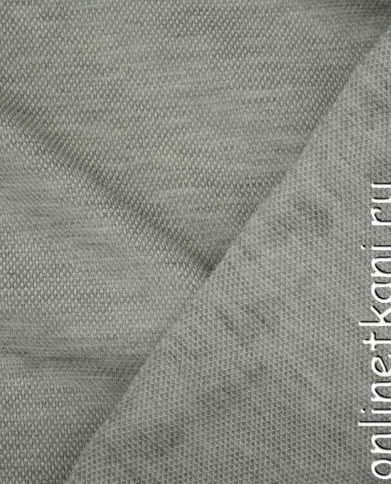 Ткань Трикотаж Пике 0942 цвет серый картинка 1