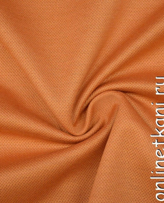 Ткань Трикотаж Пике 0944 цвет оранжевый картинка