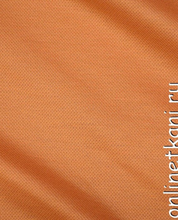 Ткань Трикотаж Пике 0944 цвет оранжевый картинка 1