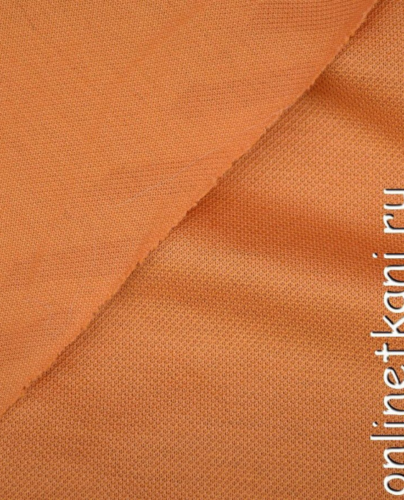 Ткань Трикотаж Пике 0944 цвет оранжевый картинка 2