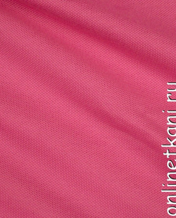 Ткань Трикотаж Пике 0952 цвет розовый картинка 1