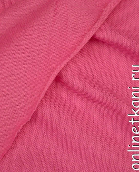 Ткань Трикотаж Пике 0952 цвет розовый картинка 2