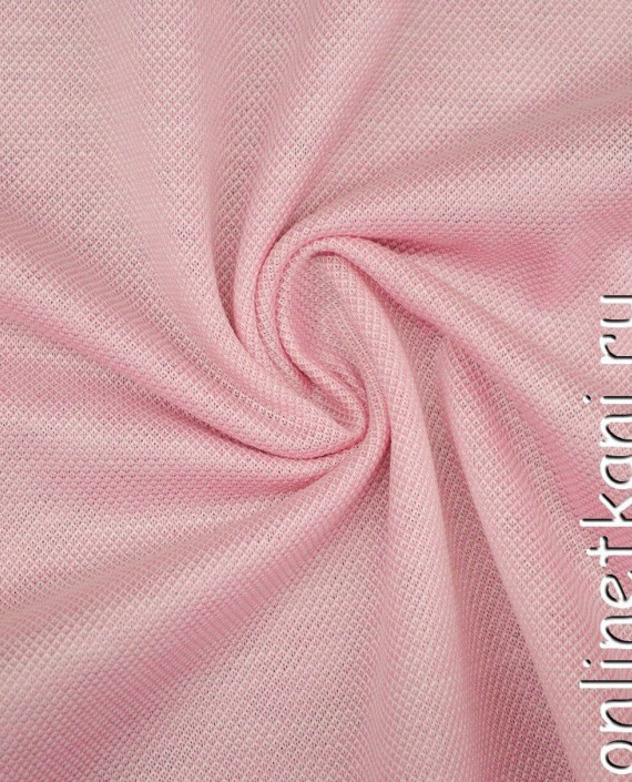 Ткань Трикотаж Пике 0956 цвет розовый картинка