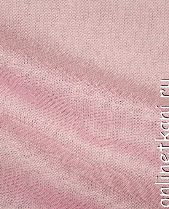 Ткань Трикотаж Пике 0956 цвет розовый картинка 2