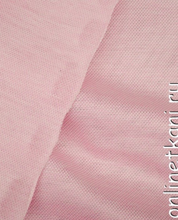 Ткань Трикотаж Пике 0956 цвет розовый картинка 1