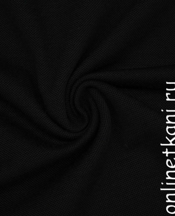 Ткань Трикотаж Пике 0967 цвет черный картинка
