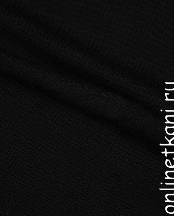 Ткань Трикотаж Пике 0967 цвет черный картинка 1