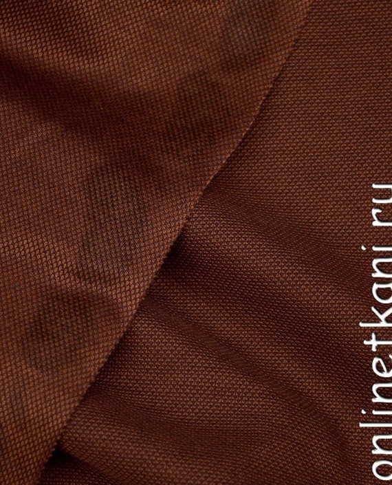 Ткань Трикотаж Пике 0976 цвет коричневый картинка 1