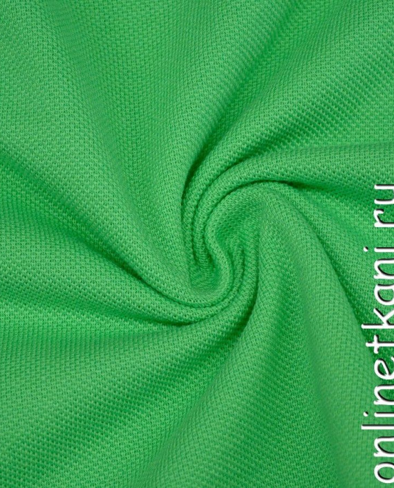 Ткань Трикотаж Пике 0977 цвет зеленый картинка